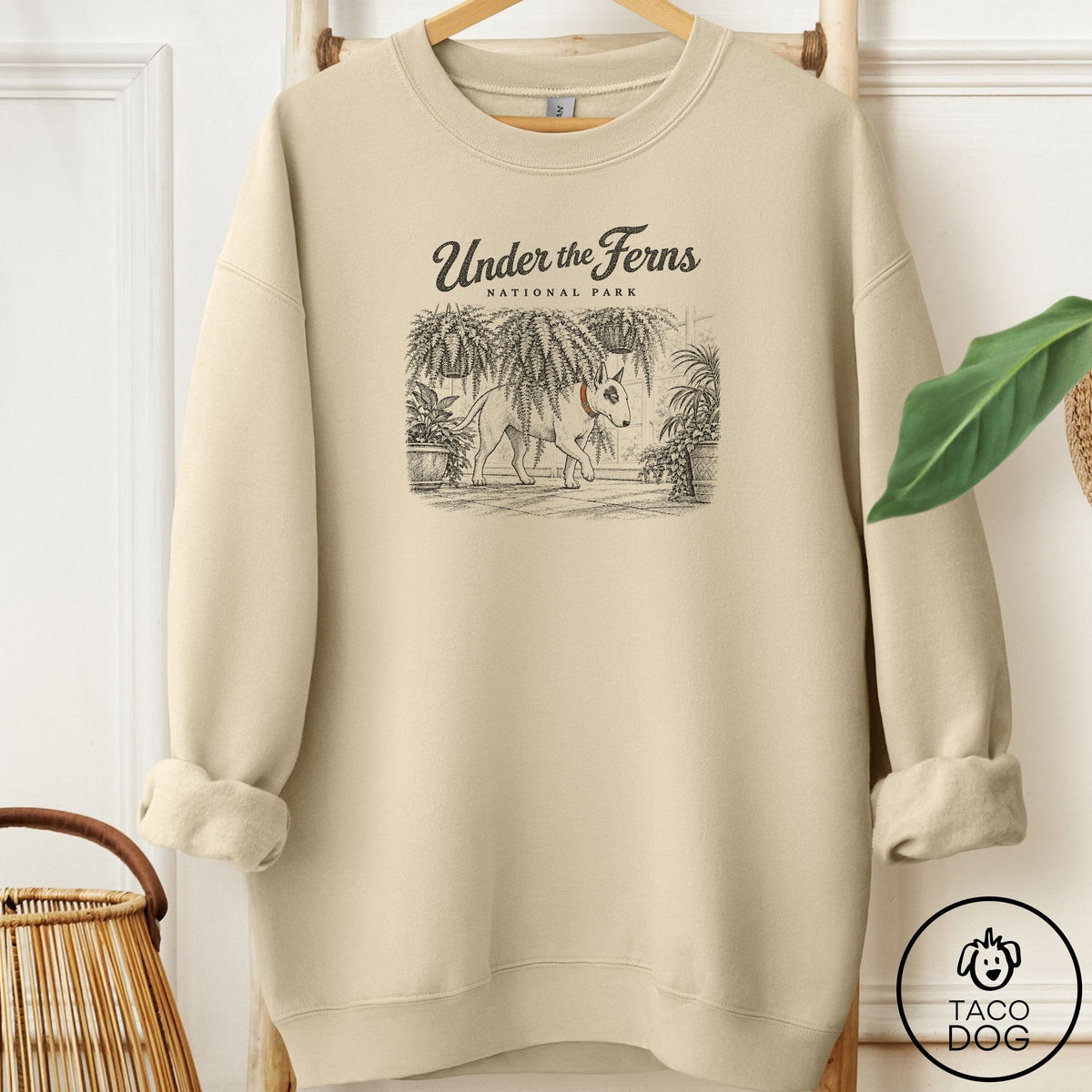 Bull Terrier National Park Sweatshirt Sand Taco-Dog