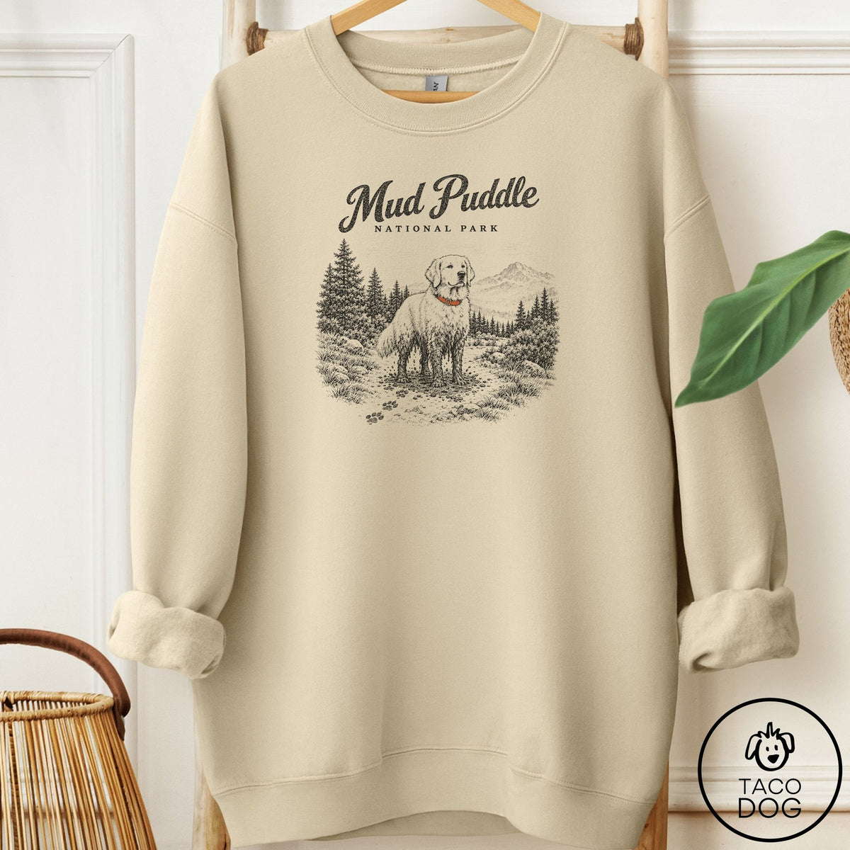 Golden Retriever National Park Sweatshirt Sand Taco-Dog