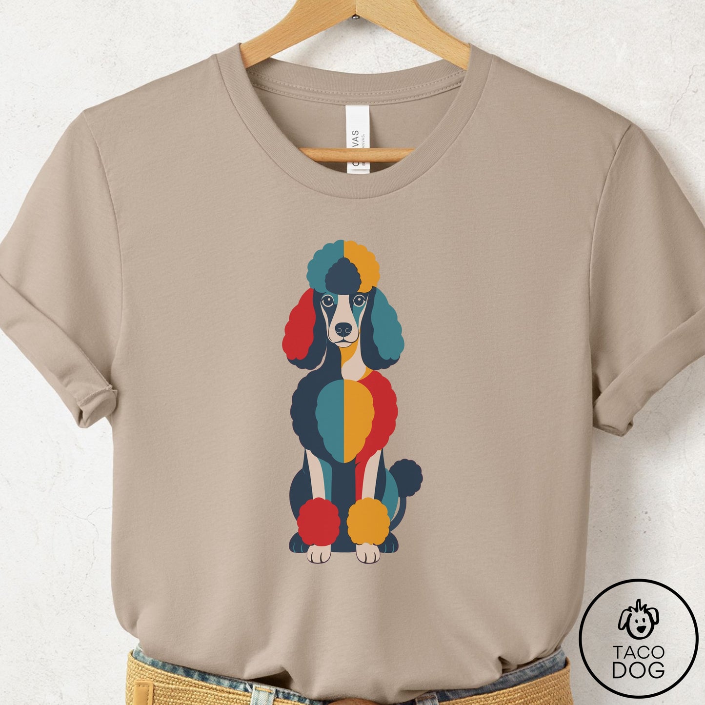 Poodle Color Block T-Shirt