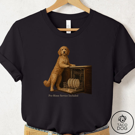 Doodle Pre-Rinse T-Shirt Black Taco-Dog