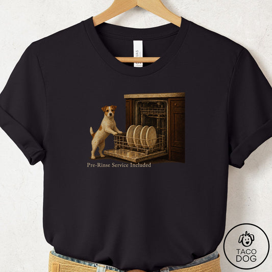 Jack Russell Pre-Rinse T-Shirt Black Taco-Dog