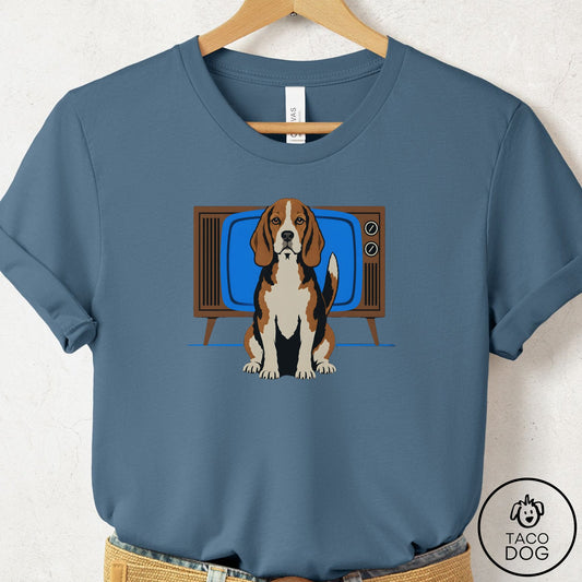 Beagle Program T-Shirt Steel Blue Taco-Dog