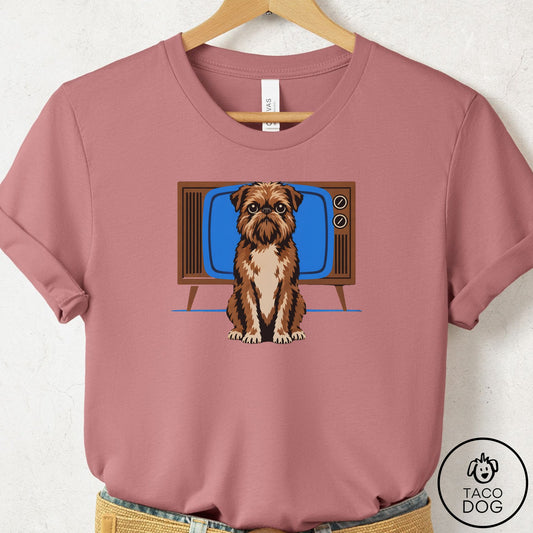 Brussels Griffon Program T-Shirt Mauve Taco-Dog