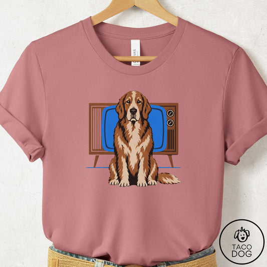 Golden Retriever Program T-Shirt Mauve Taco-Dog