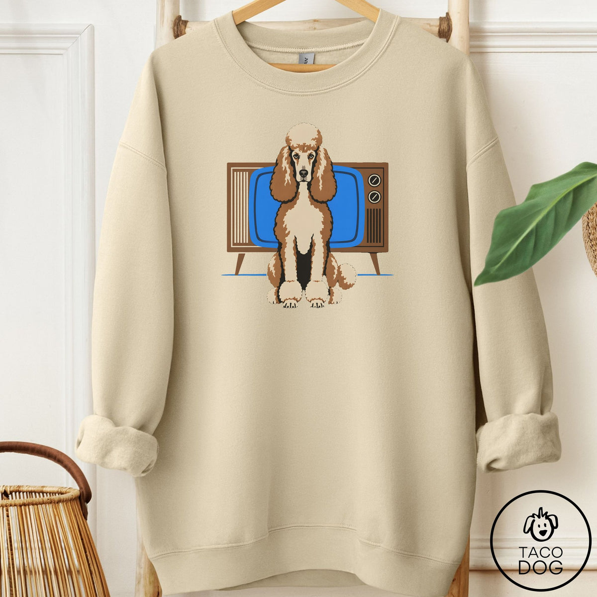 Poodle Program Sweatshirt Sand Taco-Dog