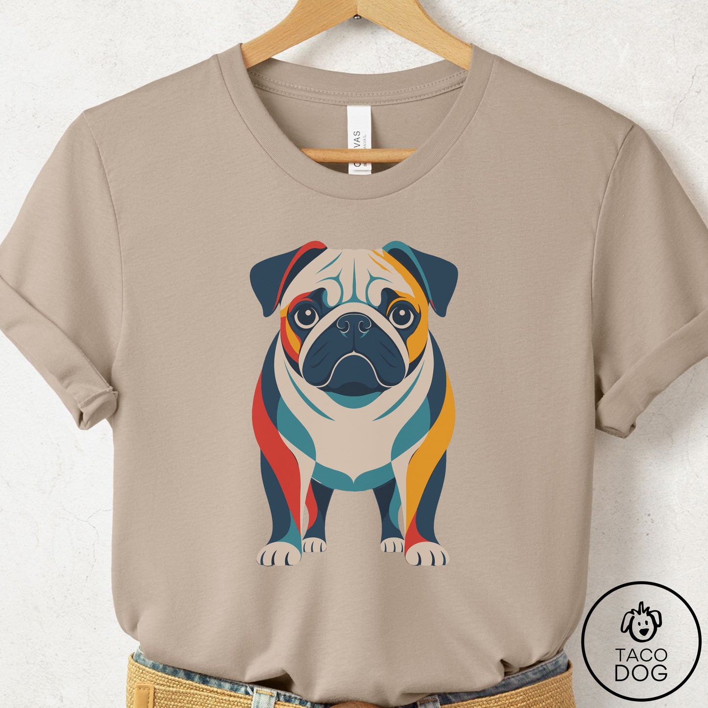 Pug Color Block T-Shirt