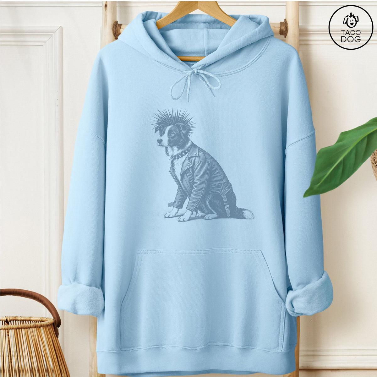 Border Collie Punk Hoodie