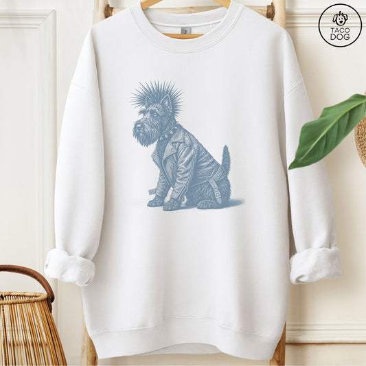 Scottie Punk Sweatshirt White Taco-Dog