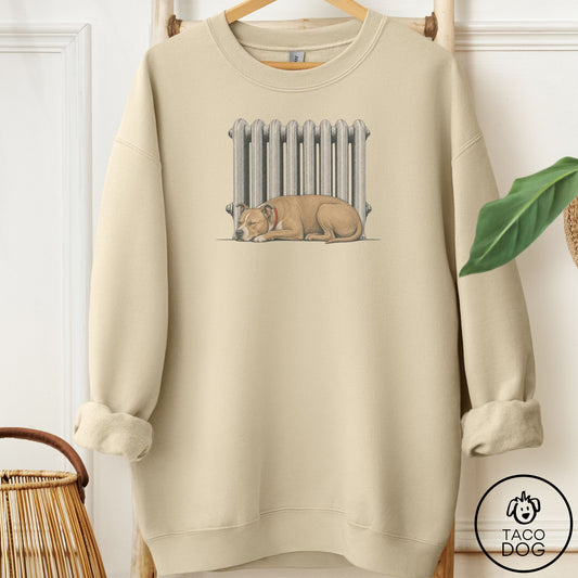 Pitbull Radiator Sweatshirt Sand Taco-Dog
