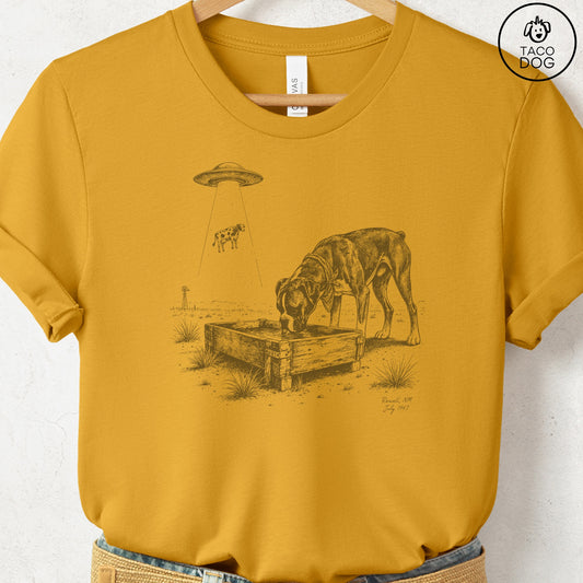 Boxer Roswell T-Shirt Mustard Taco-Dog