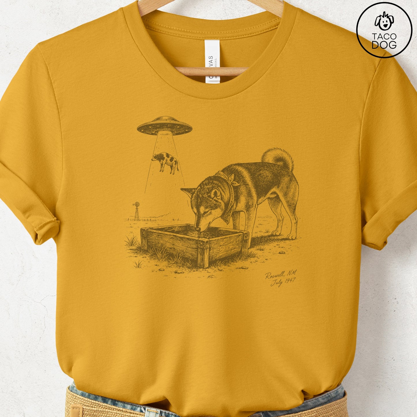 Shiba Inu Roswell T-Shirt