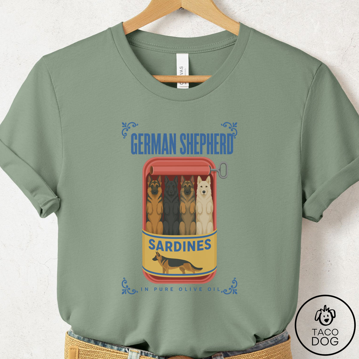 German Shepherd Sardines T-Shirt
