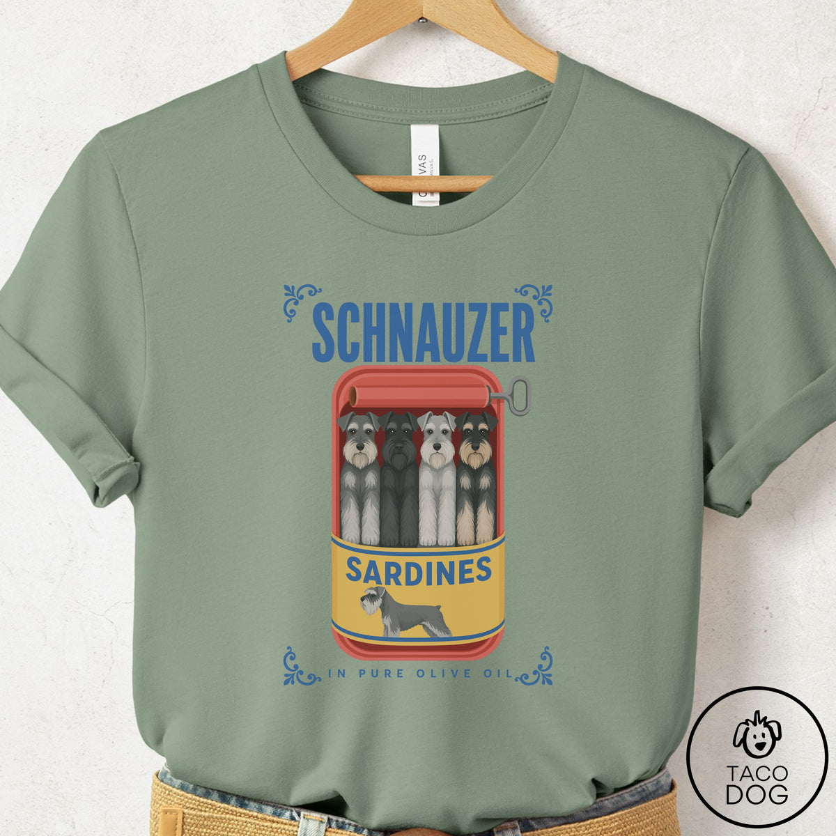 Schnauzer Sardines T-Shirt