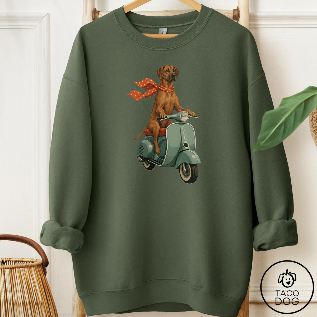 Rhodesian Ridgeback Scooter Sweatshirt