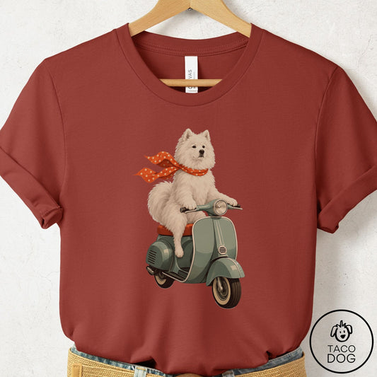 Samoyed Scooter T-Shirt
