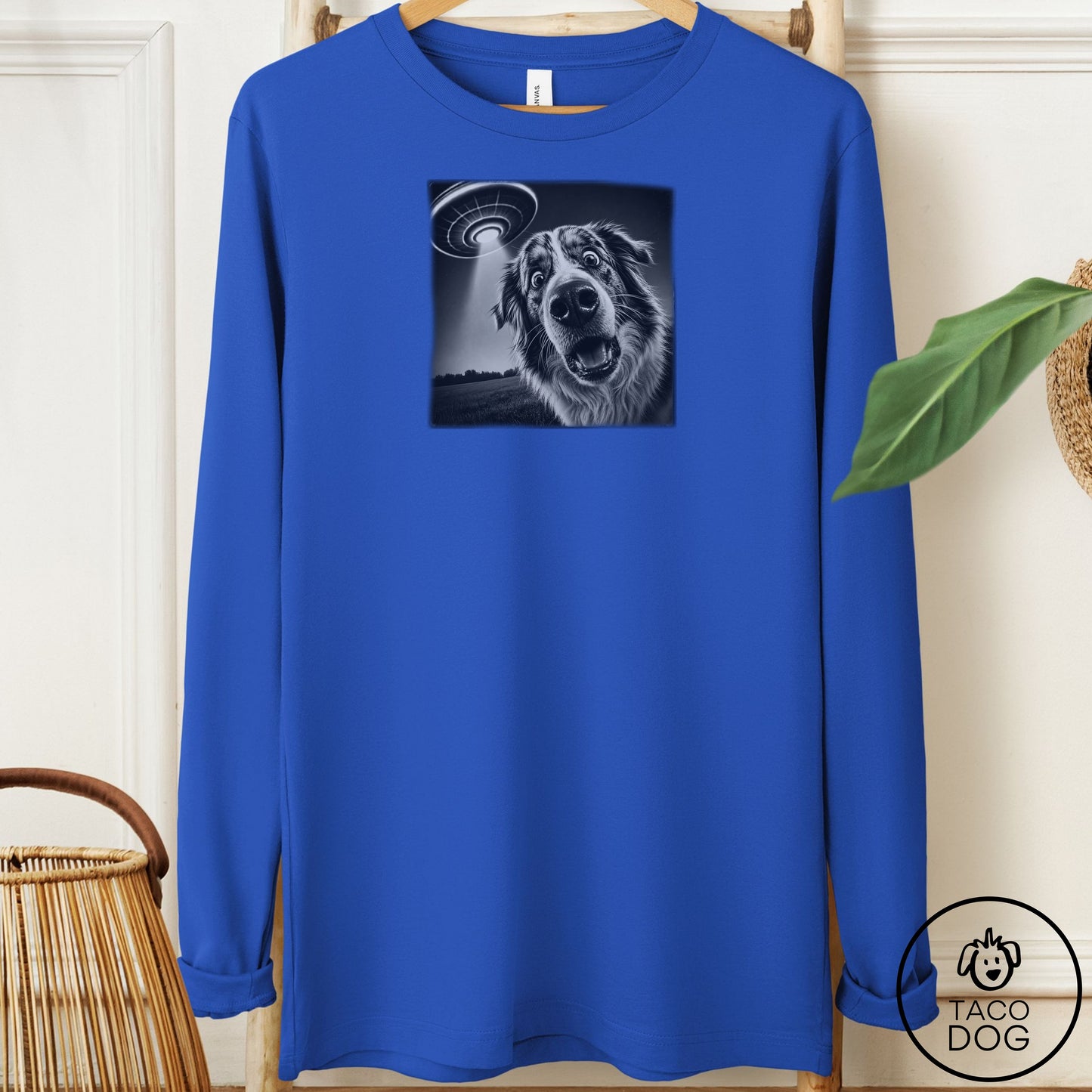 Australian Shepherd Selfie Long Sleeve Tee