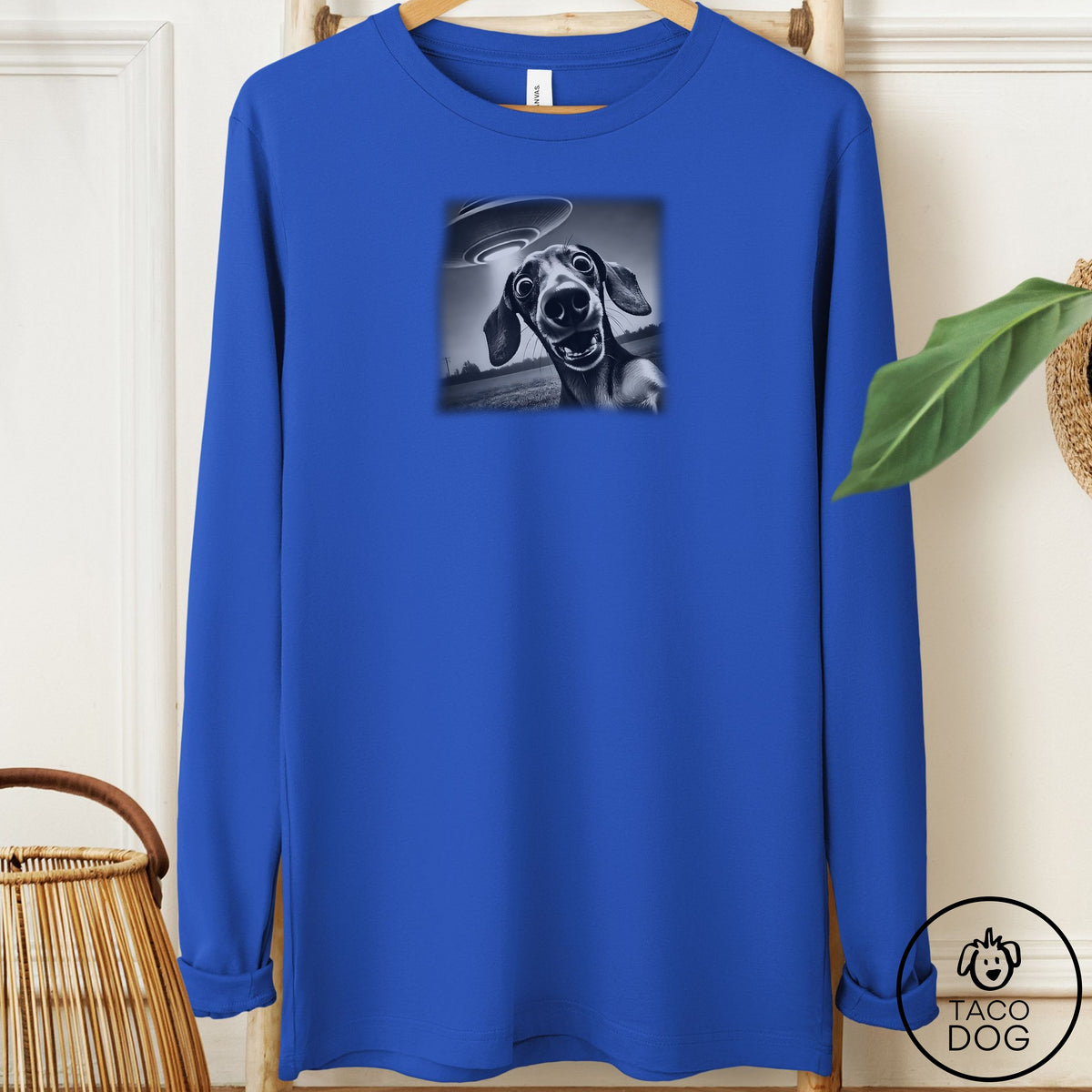 Dachshund Selfie Long Sleeve Tee