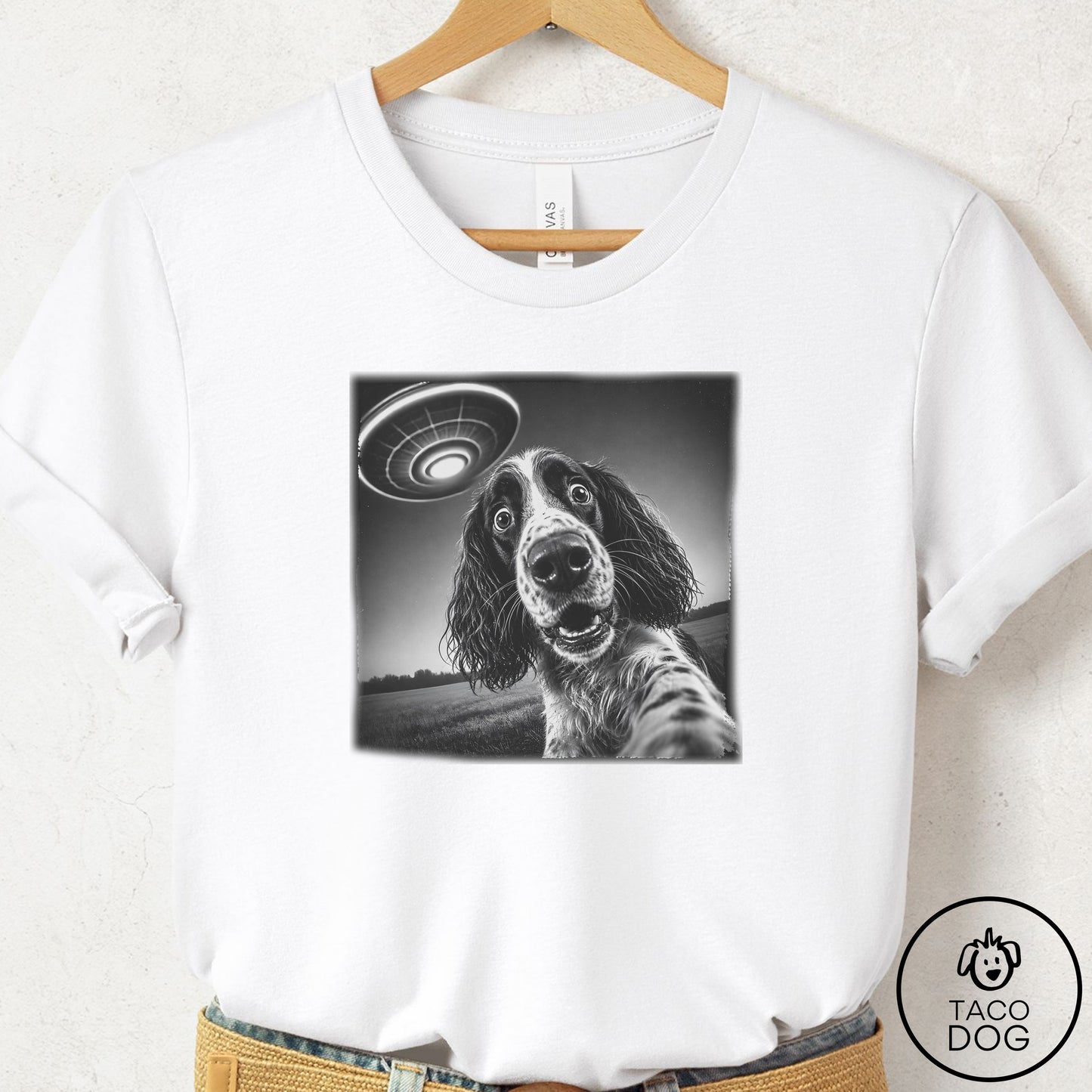 Springer Spaniel Selfie T-Shirt
