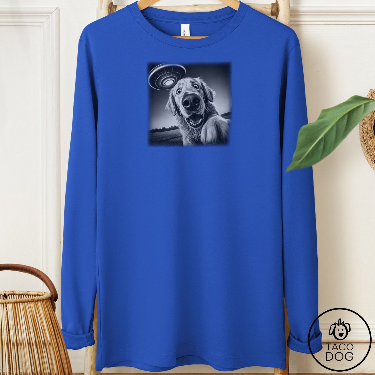 Golden Retriever Selfie Long Sleeve Tee