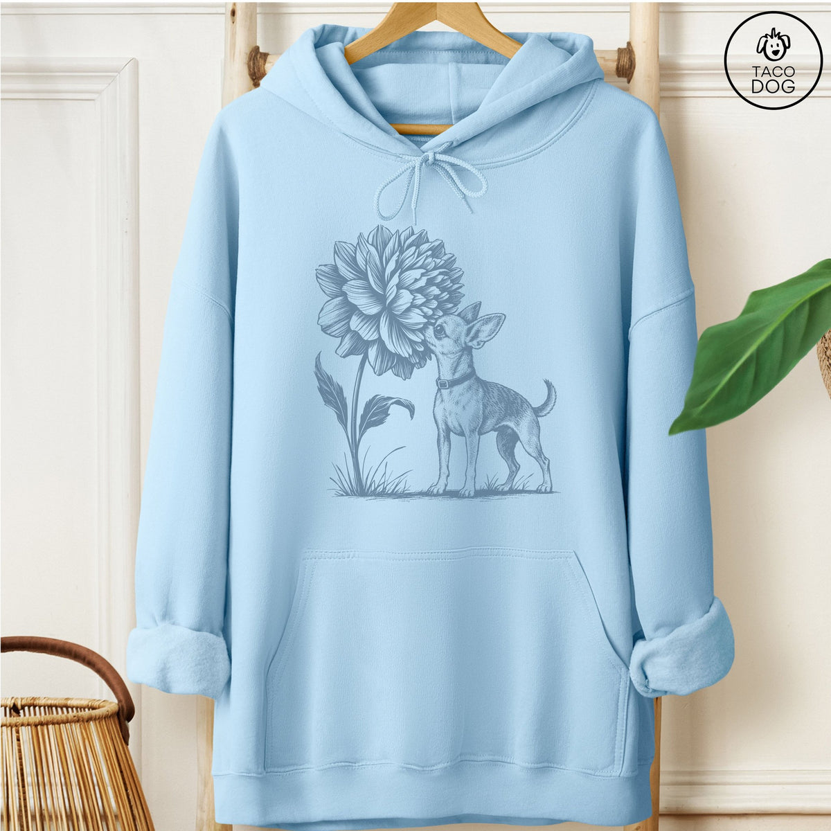 Chihuahua Smell The Flowers Hoodie
