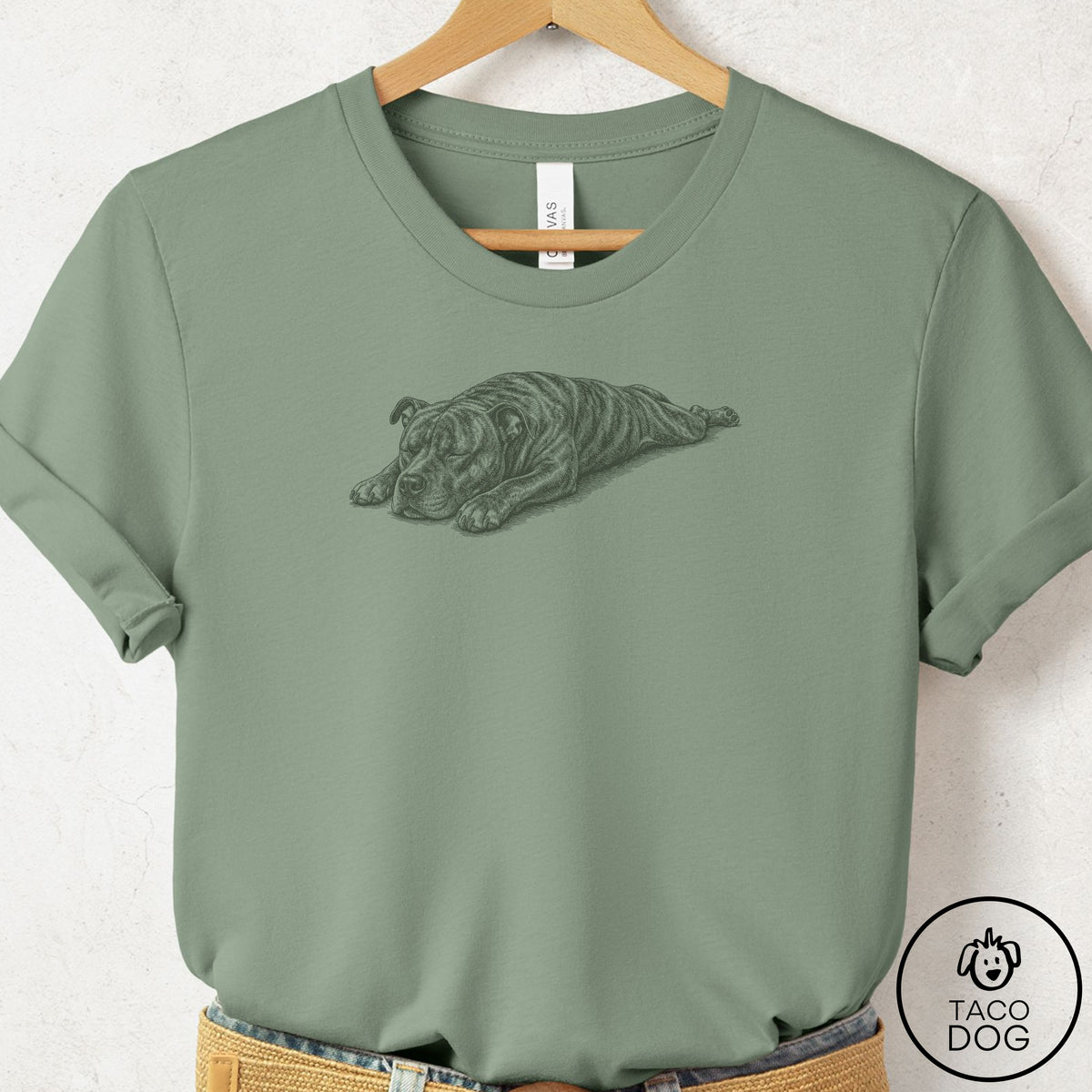 Pitbull Sploot T-Shirt