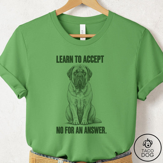 Mastiff Spokesdog T-Shirt Leaf Taco-Dog
