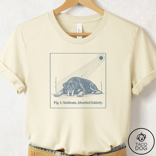 Doberman Sunbeam T-Shirt Natural Taco-Dog