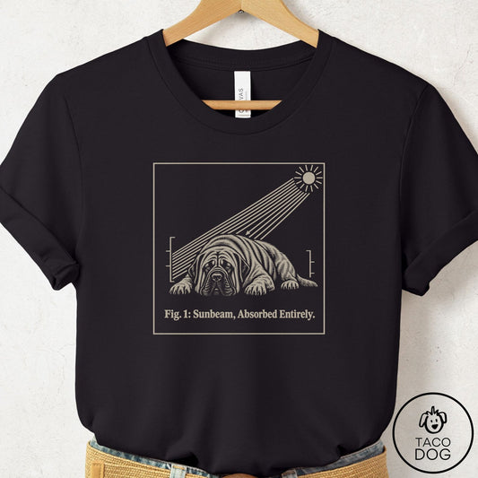 Mastiff Sunbeam T-Shirt Black Taco-Dog