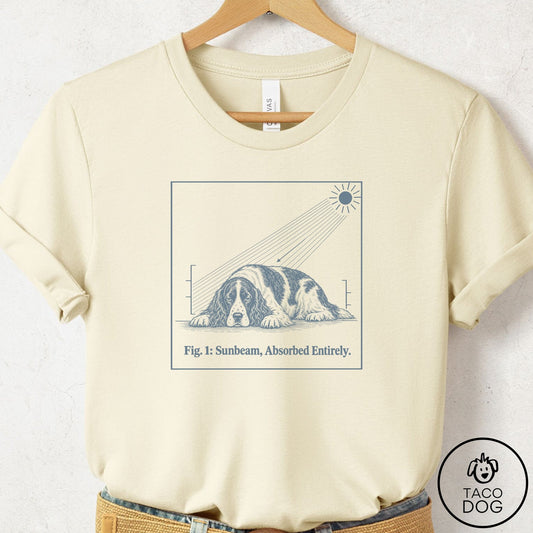 Springer Spaniel Sunbeam T-Shirt Natural Taco-Dog