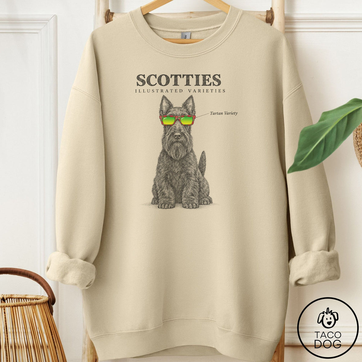 Scottie Sunglasses Field Guide Sweatshirt Sand Taco-Dog