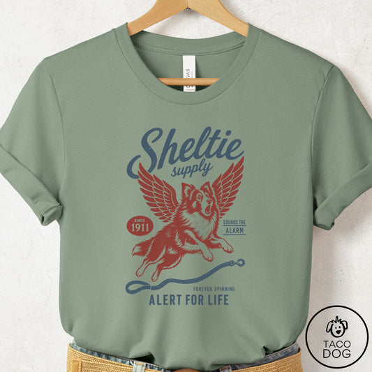 Shetland Sheepdog Supply T-Shirt Sage Taco-Dog