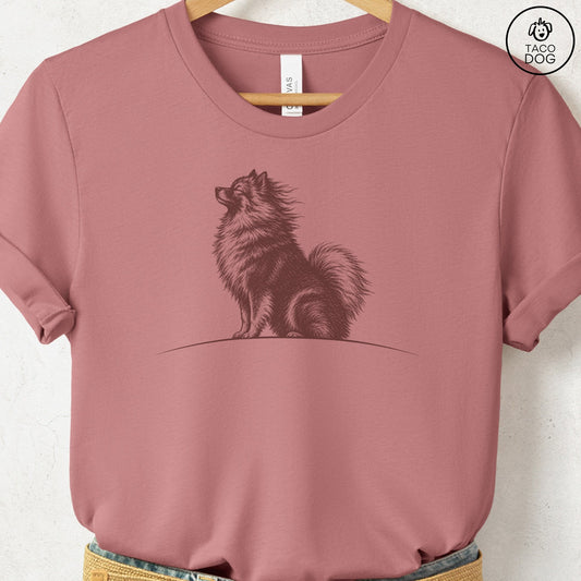 Keeshond Tail Wind T-Shirt