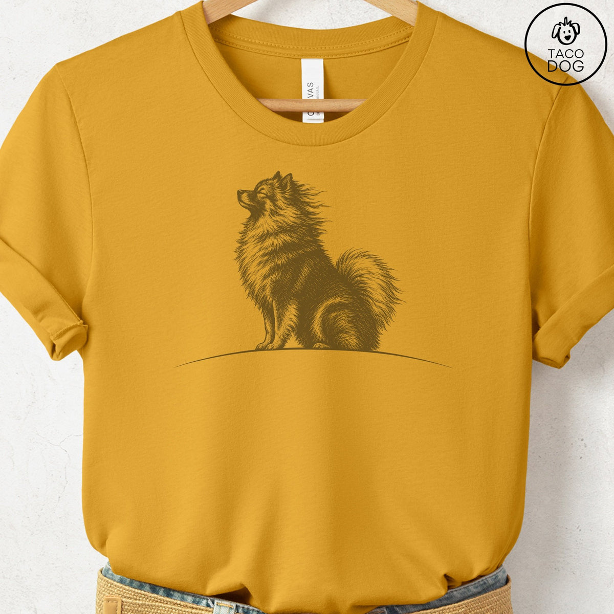 Keeshond Tail Wind T-Shirt