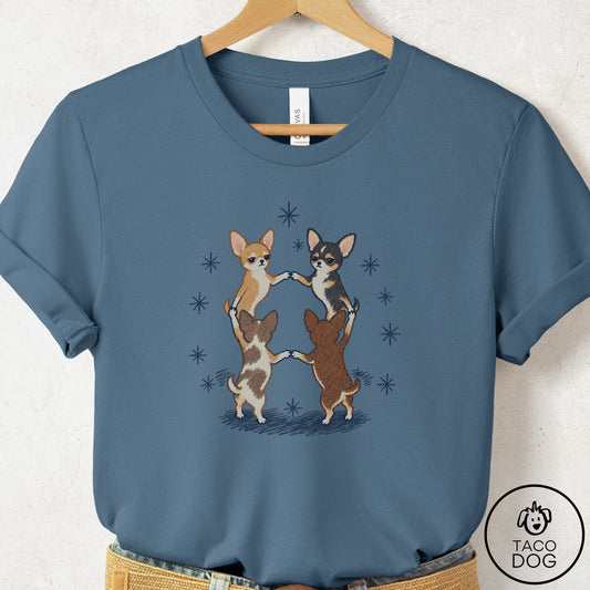 Chihuahua The Ritual T-Shirt Steel Blue Taco-Dog