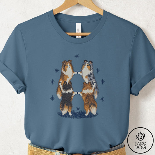 Shetland Sheepdog The Ritual T-Shirt Steel Blue Taco-Dog