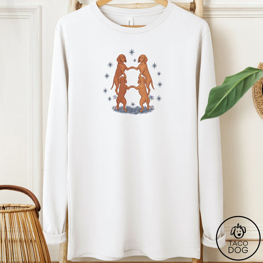 Vizsla The Ritual Long Sleeve Tee White Taco-Dog