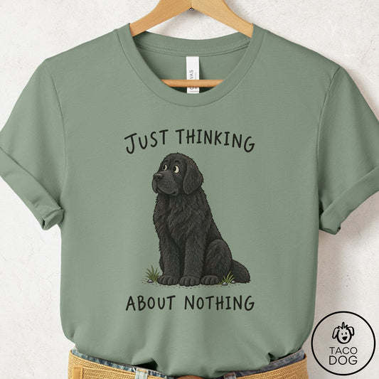 Newfoundland Thinking About Nothing T-Shirt Sage Taco-Dog