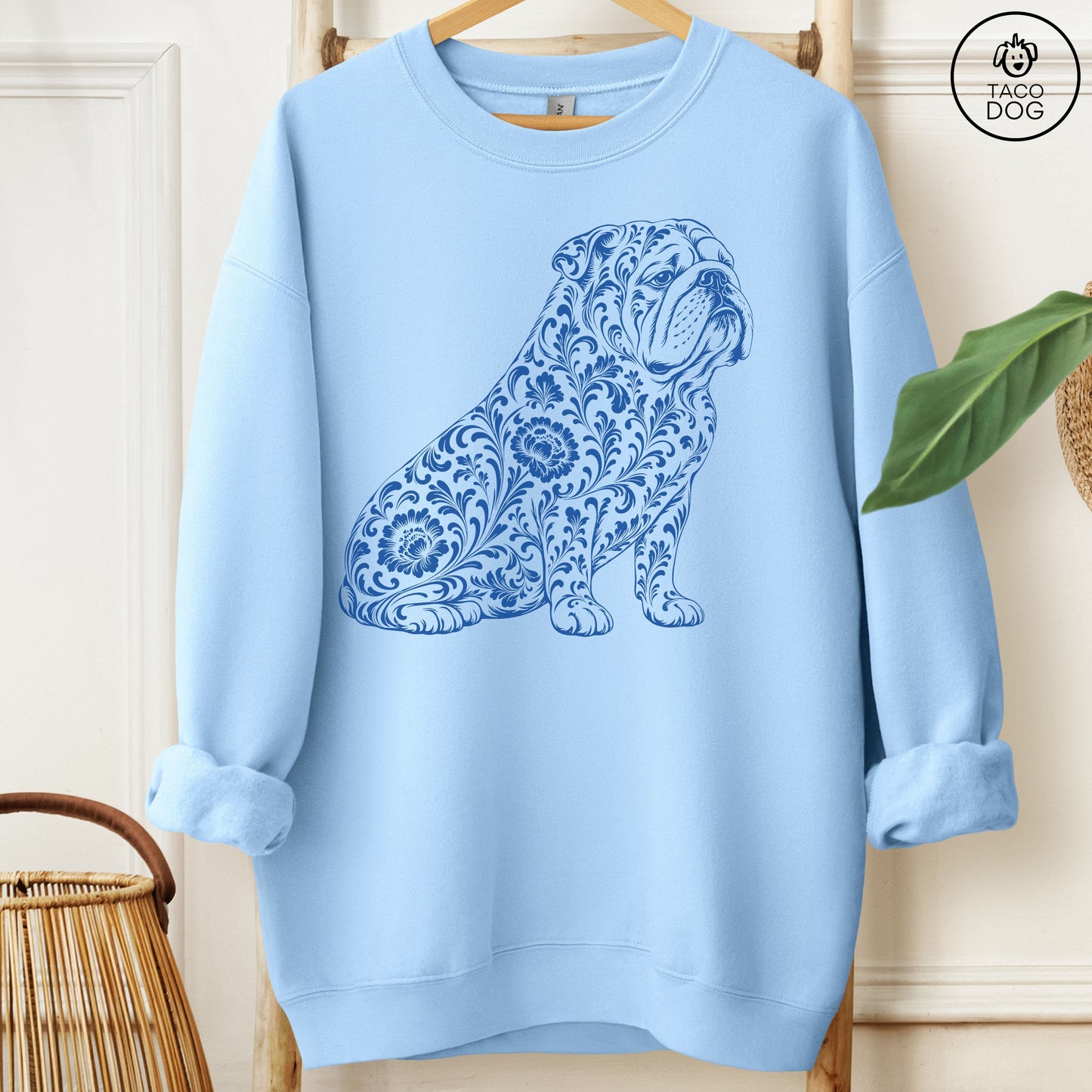 English Bulldog Toile Sweatshirt