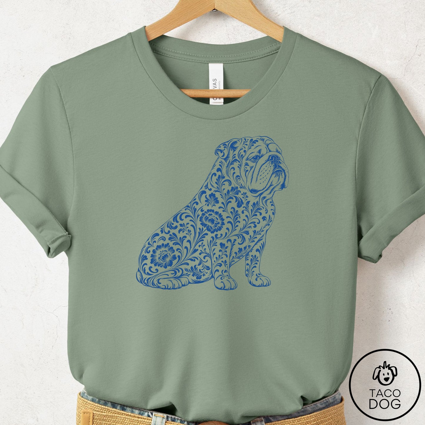 English Bulldog Toile T-Shirt