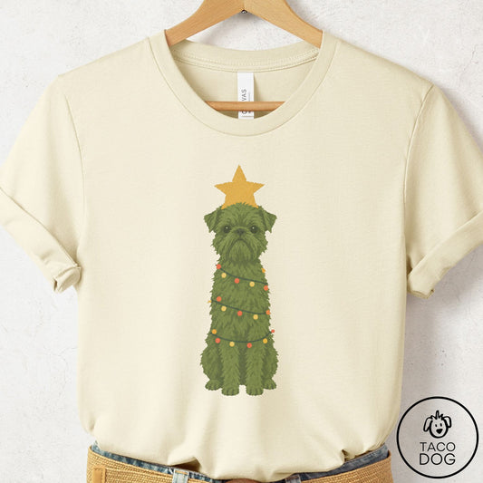 Brussels Griffon Christmas Tree T-Shirt