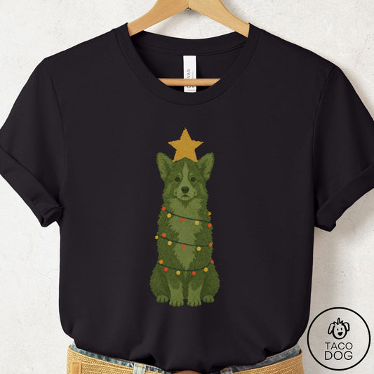 Corgi Christmas Tree T-Shirt