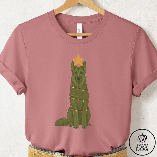 German Shepherd Christmas Tree T-Shirt