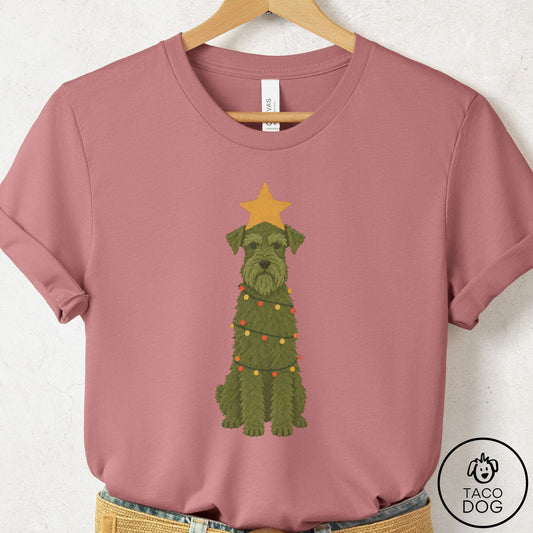 Schnauzer Christmas Tree T-Shirt