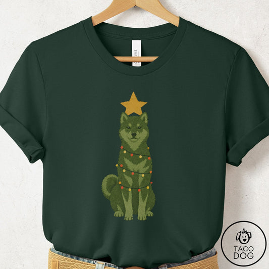 Shiba Inu Christmas Tree T-Shirt