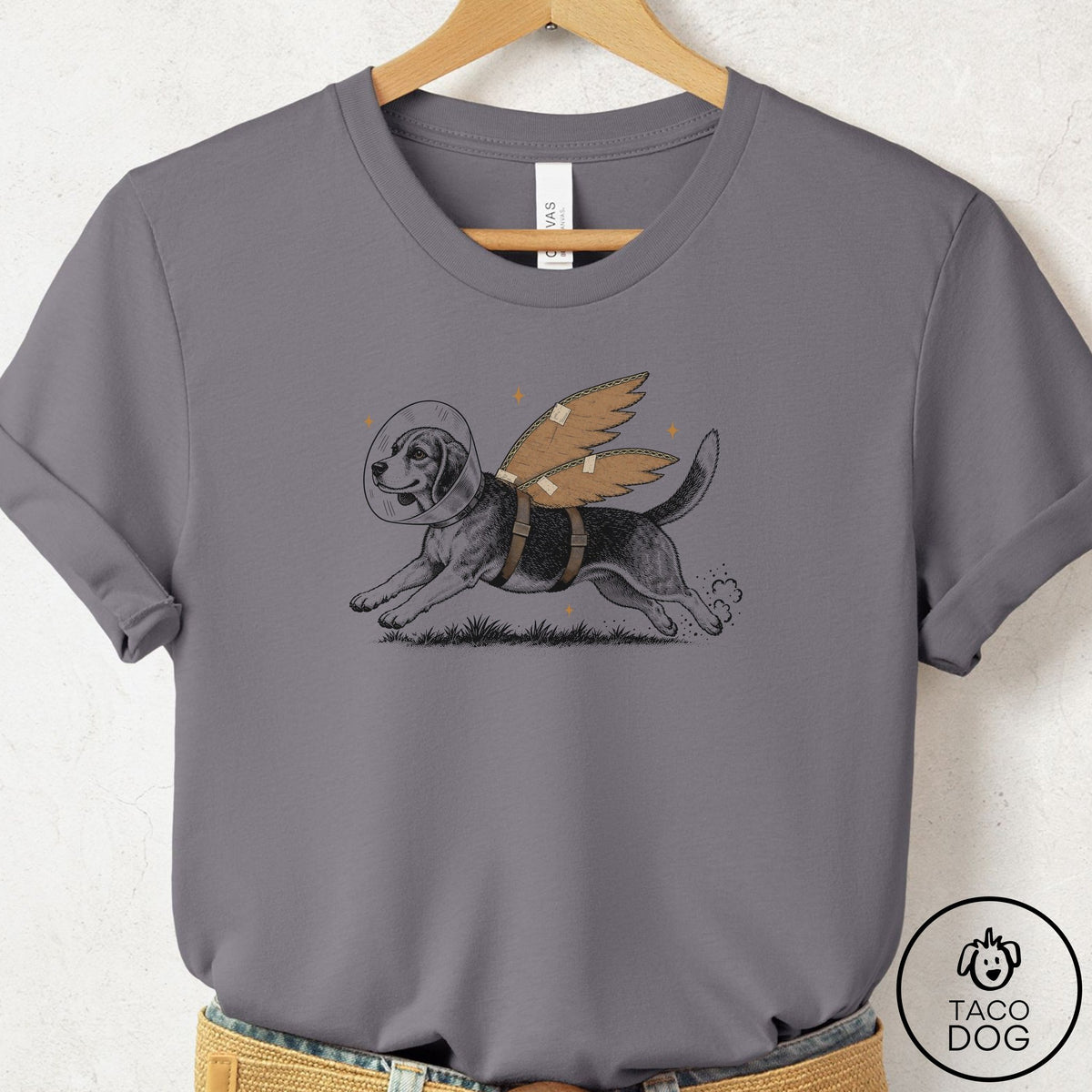 Beagle Vet Wings T-Shirt Storm Taco-Dog