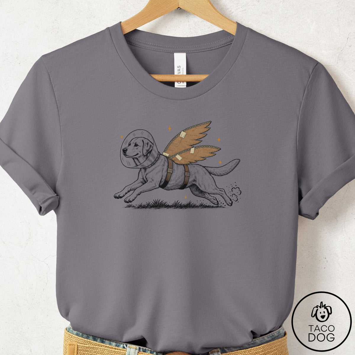 Labrador Retriever Vet Wings T-Shirt Storm Taco-Dog