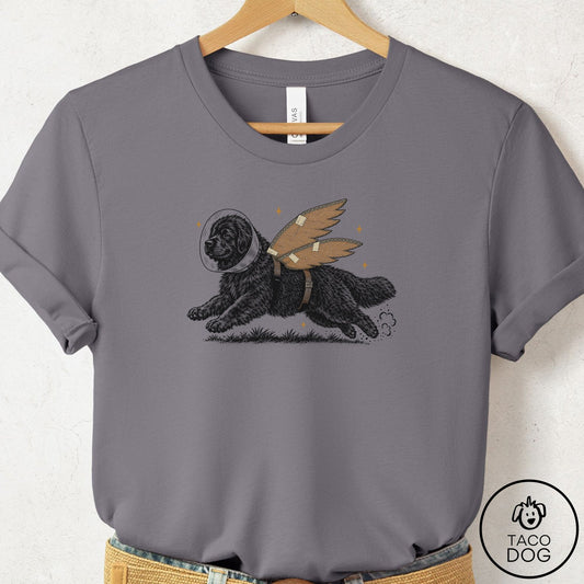 Newfoundland Vet Wings T-Shirt Storm Taco-Dog