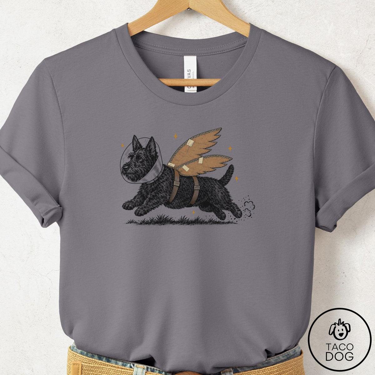 Scottie Vet Wings T-Shirt Storm Taco-Dog