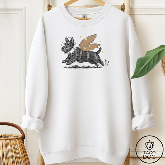 Scottie Vet Wings Sweatshirt White Taco-Dog