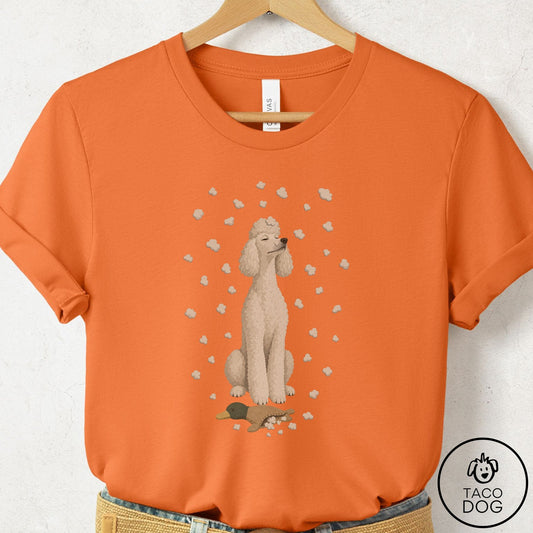 Poodle Weather T-Shirt Burnt Orange Taco-Dog